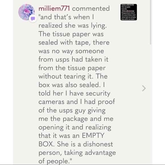 THIEF WARNING CASING UR SHOP - @blondieeewigs - Picture 8 of 16